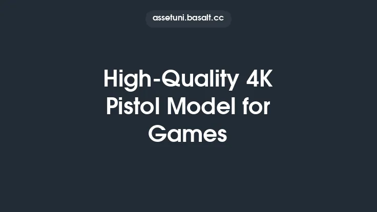 High-Quality 4K Pistol Model for Games Thumbnail