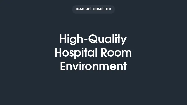 High-Quality Hospital Room Environment Thumbnail