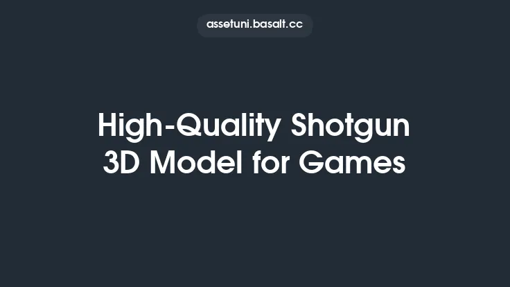 High-Quality Shotgun 3D Model for Games Thumbnail