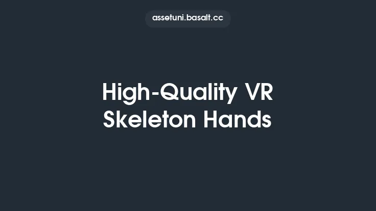 High-Quality VR Skeleton Hands Thumbnail