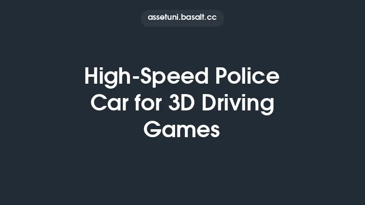 High-Speed Police Car for 3D Driving Games Thumbnail