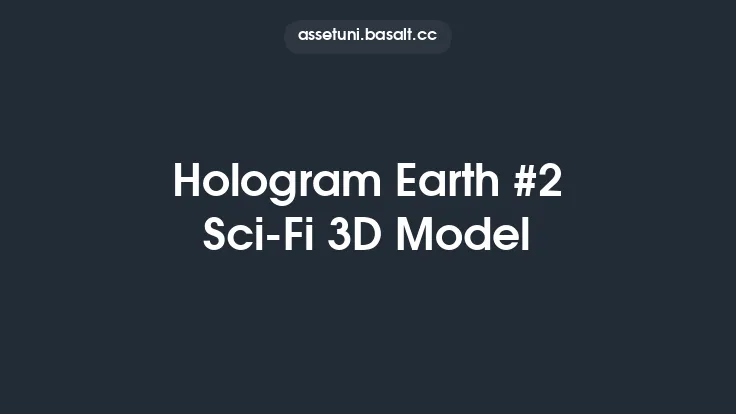 Hologram Earth #2 Sci-Fi 3D Model Thumbnail