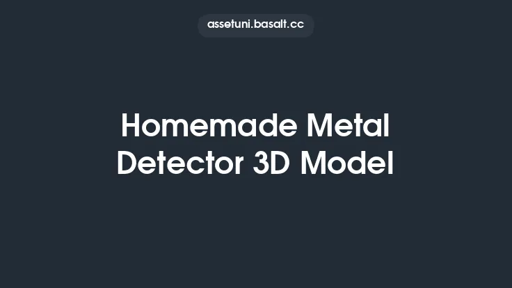 Homemade Metal Detector 3D Model Thumbnail