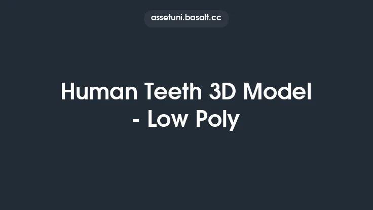 Human Teeth 3D Model - Low Poly Thumbnail