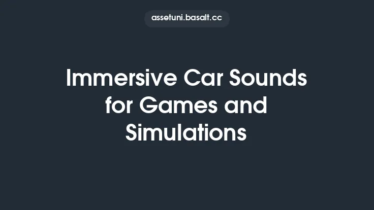 Immersive Car Sounds for Games and Simulations Thumbnail