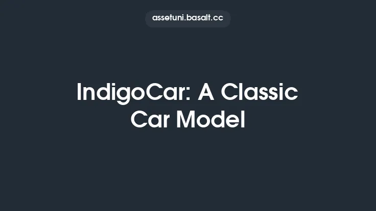 IndigoCar: A Classic Car Model Thumbnail