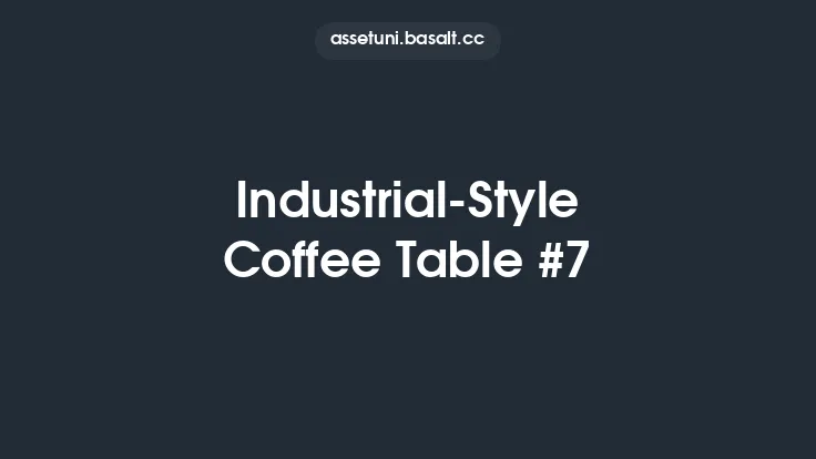 Industrial-Style Coffee Table #7 Thumbnail