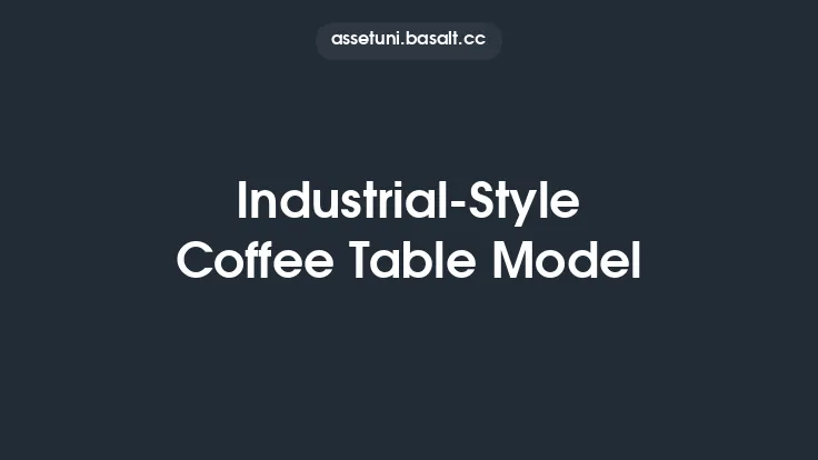 Industrial-Style Coffee Table Model Thumbnail