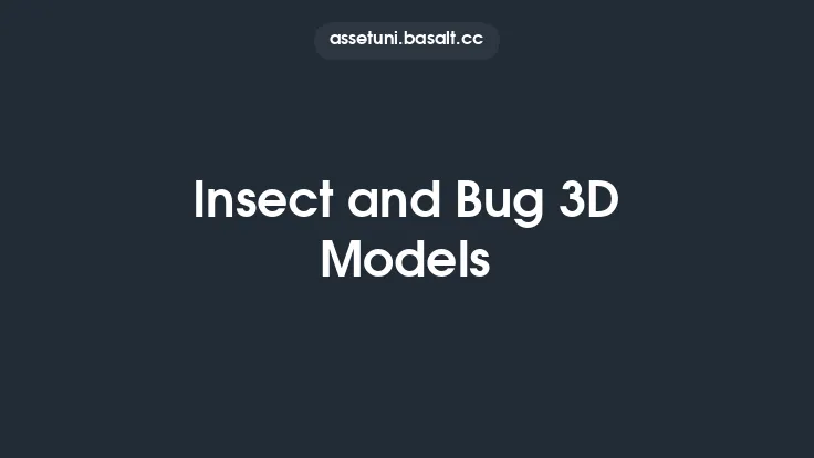 Insect and Bug 3D Models Thumbnail