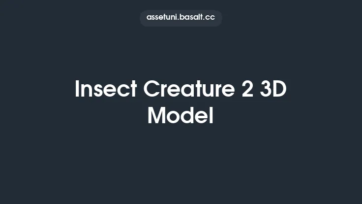 Insect Creature 2 3D Model Thumbnail