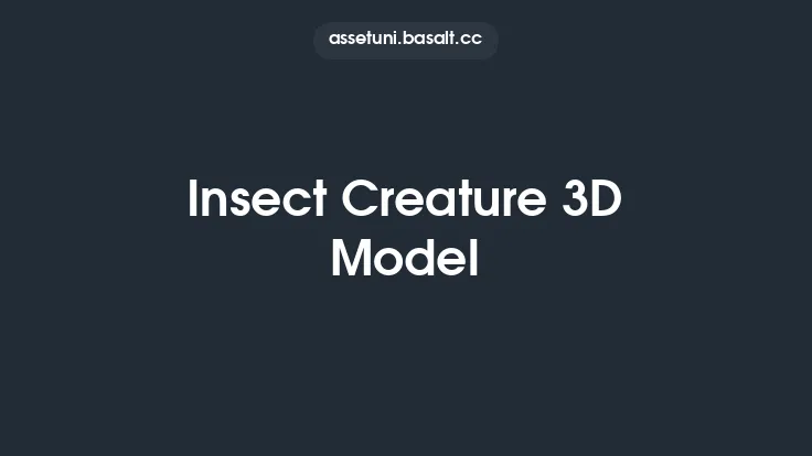 Insect Creature 3D Model Thumbnail