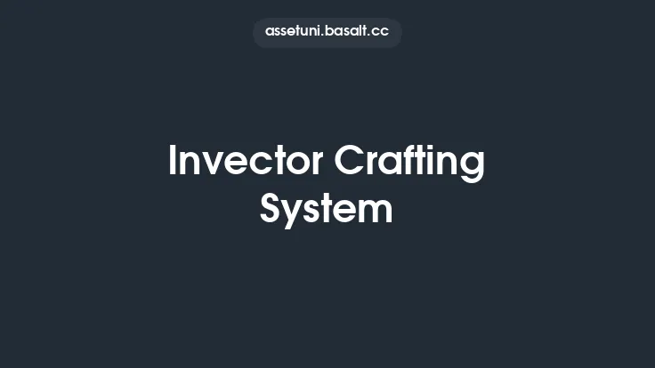 Invector Crafting System Thumbnail
