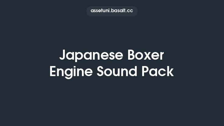 Japanese Boxer Engine Sound Pack Thumbnail