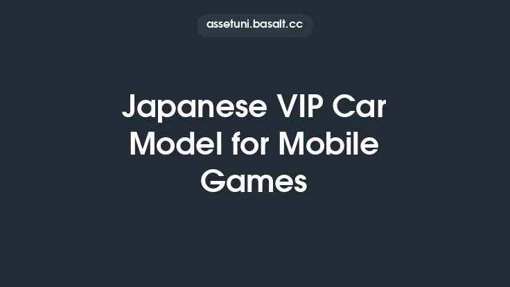 Japanese VIP Car Model for Mobile Games Thumbnail