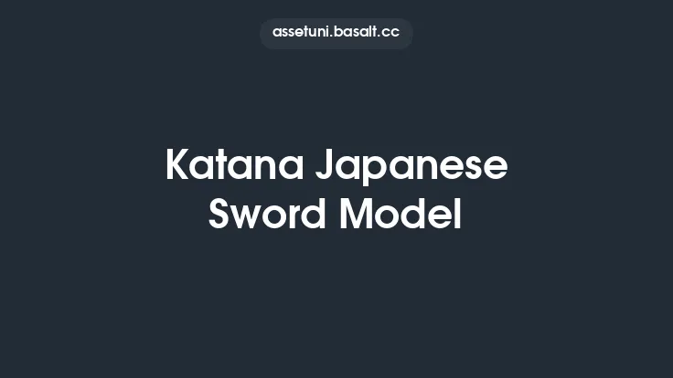 Katana Japanese Sword Model Thumbnail