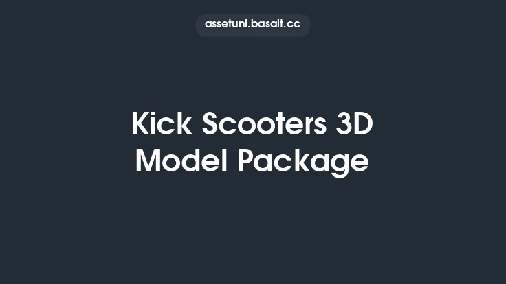 Kick Scooters 3D Model Package Thumbnail
