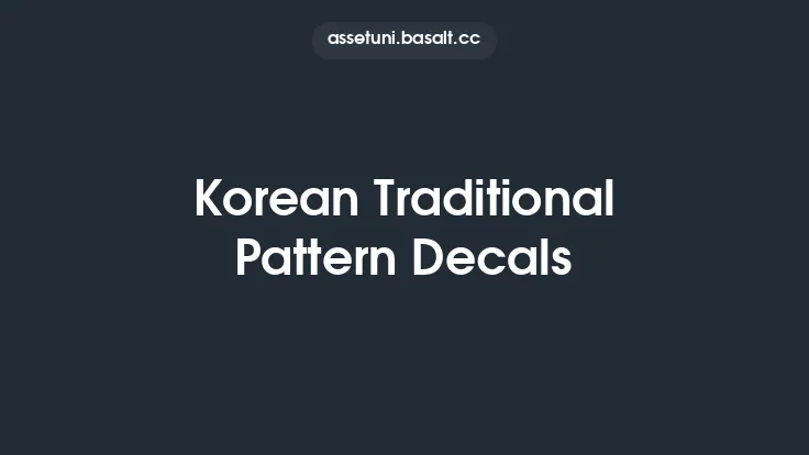Korean Traditional Pattern Decals Thumbnail