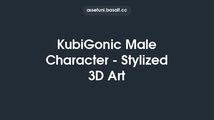 KubiGonic Male Character - Stylized 3D Art Thumbnail