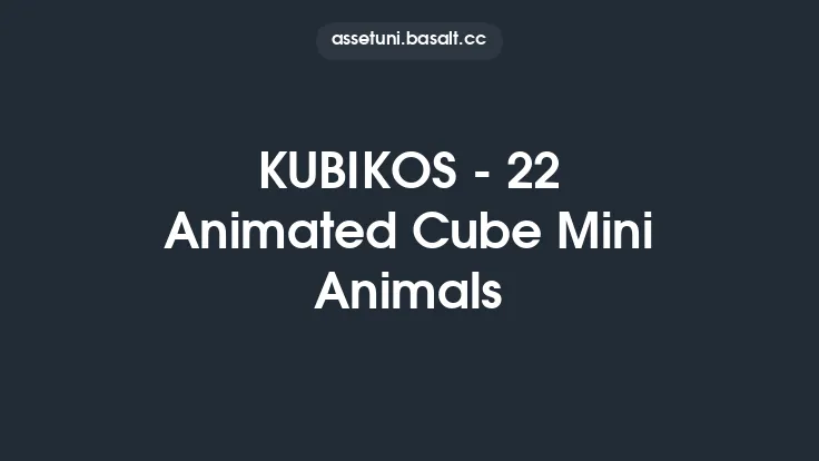 KUBIKOS - 22 Animated Cube Mini Animals Thumbnail