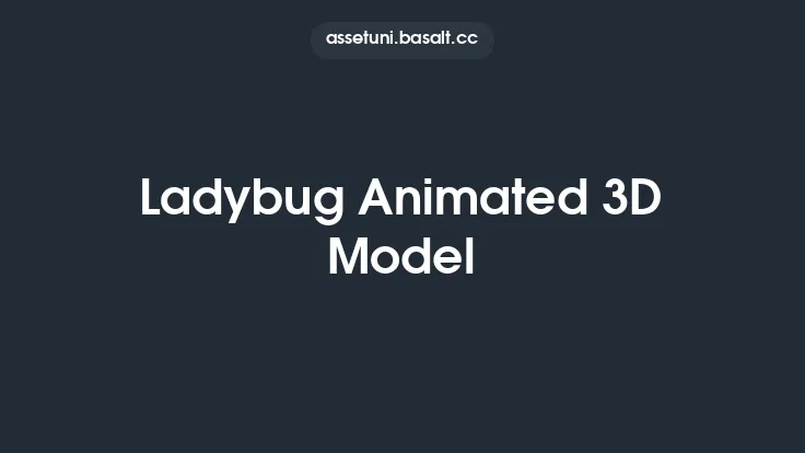 Ladybug Animated 3D Model Thumbnail