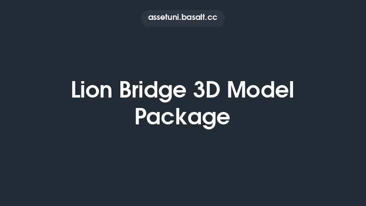 Lion Bridge 3D Model Package Thumbnail
