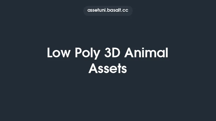 Low Poly 3D Animal Assets Thumbnail
