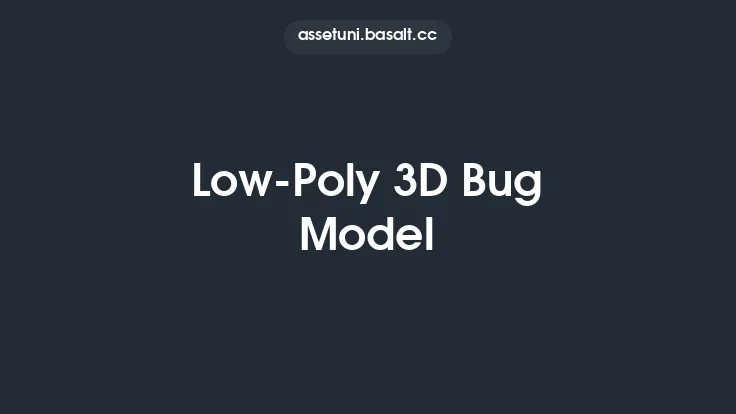 Low-Poly 3D Bug Model Thumbnail