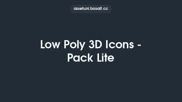 Low Poly 3D Icons - Pack Lite Thumbnail