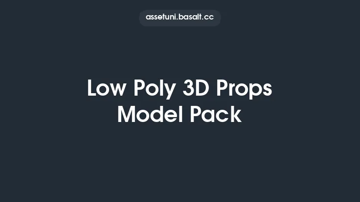 Low Poly 3D Props Model Pack Thumbnail