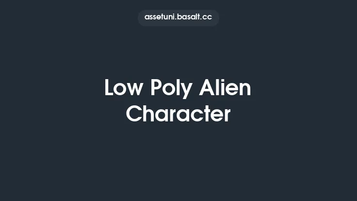 Low Poly Alien Character Thumbnail