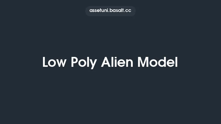 Low Poly Alien Model Thumbnail