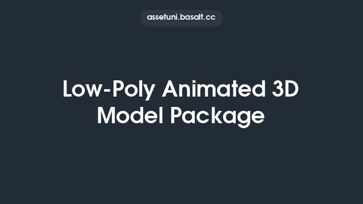 Low-Poly Animated 3D Model Package Thumbnail