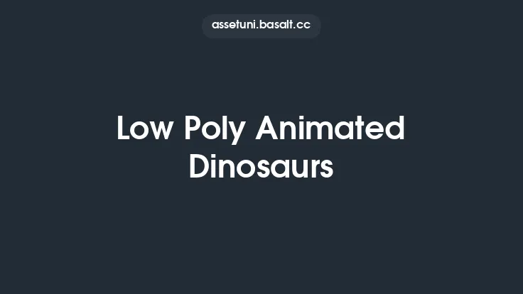 Low Poly Animated Dinosaurs Thumbnail