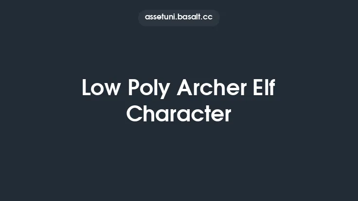 Low Poly Archer Elf Character Thumbnail