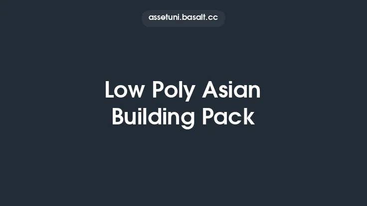 Low Poly Asian Building Pack Thumbnail