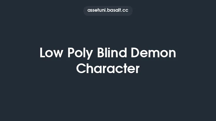 Low Poly Blind Demon Character Thumbnail