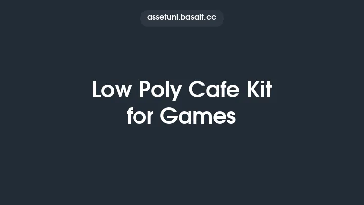 Low Poly Cafe Kit for Games Thumbnail