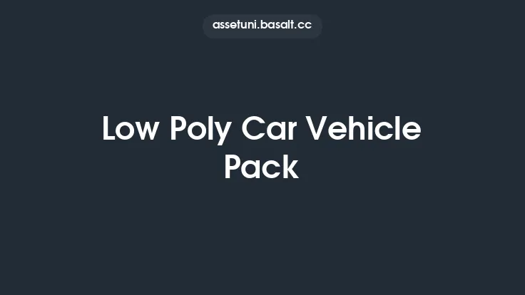Low Poly Car Vehicle Pack Thumbnail