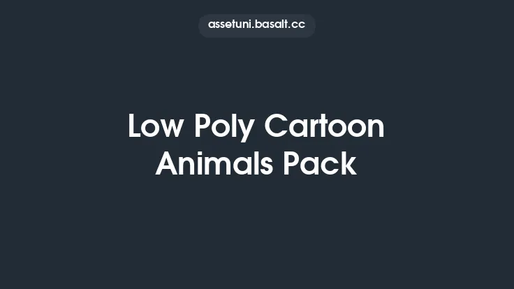 Low Poly Cartoon Animals Pack Thumbnail