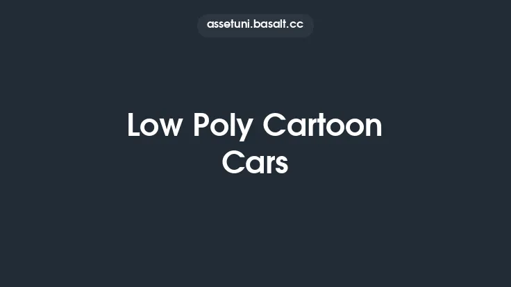 Low Poly Cartoon Cars Thumbnail