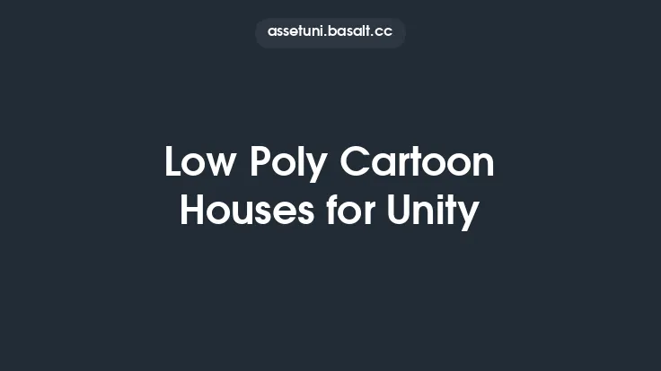 Low Poly Cartoon Houses for Unity Thumbnail