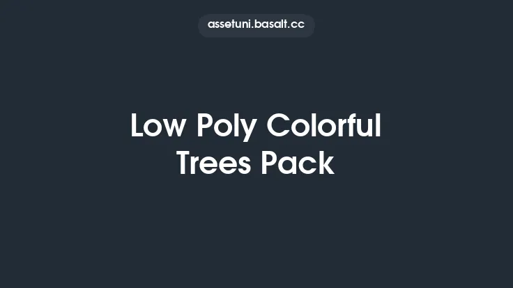 Low Poly Colorful Trees Pack Thumbnail