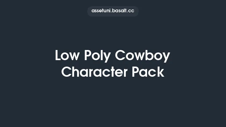 Low Poly Cowboy Character Pack Thumbnail
