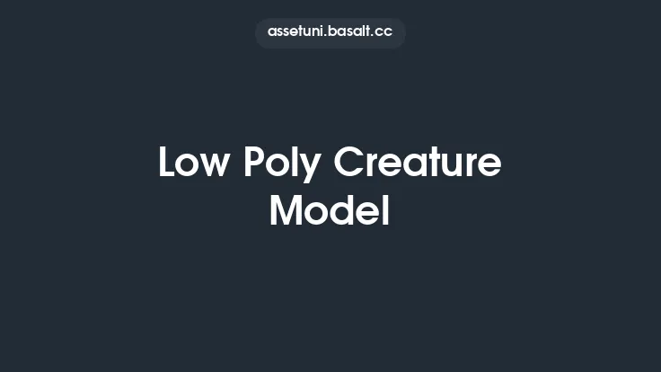 Low Poly Creature Model Thumbnail