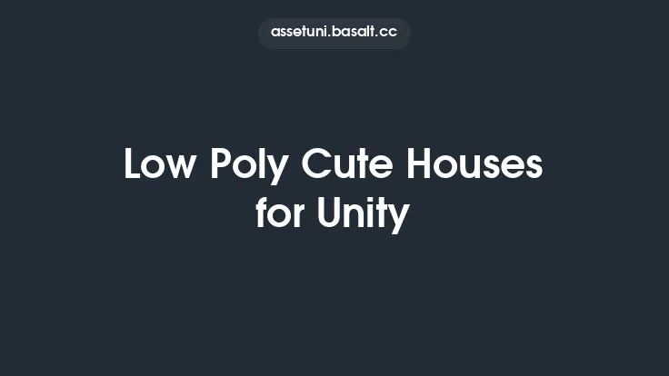 Low Poly Cute Houses for Unity Thumbnail