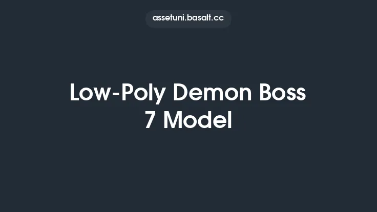 Low-Poly Demon Boss 7 Model Thumbnail