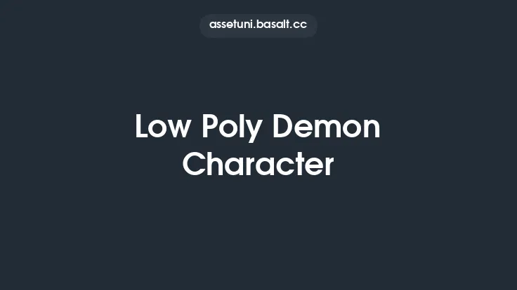 Low Poly Demon Character Thumbnail