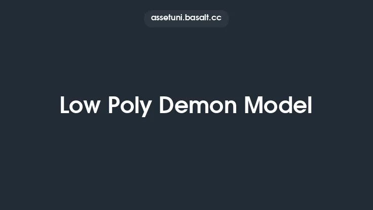 Low Poly Demon Model Thumbnail