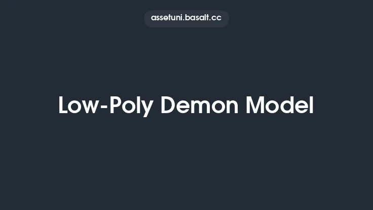 Low-Poly Demon Model Thumbnail
