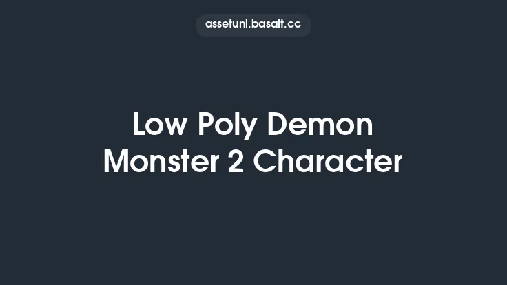 Low Poly Demon Monster 2 Character Thumbnail